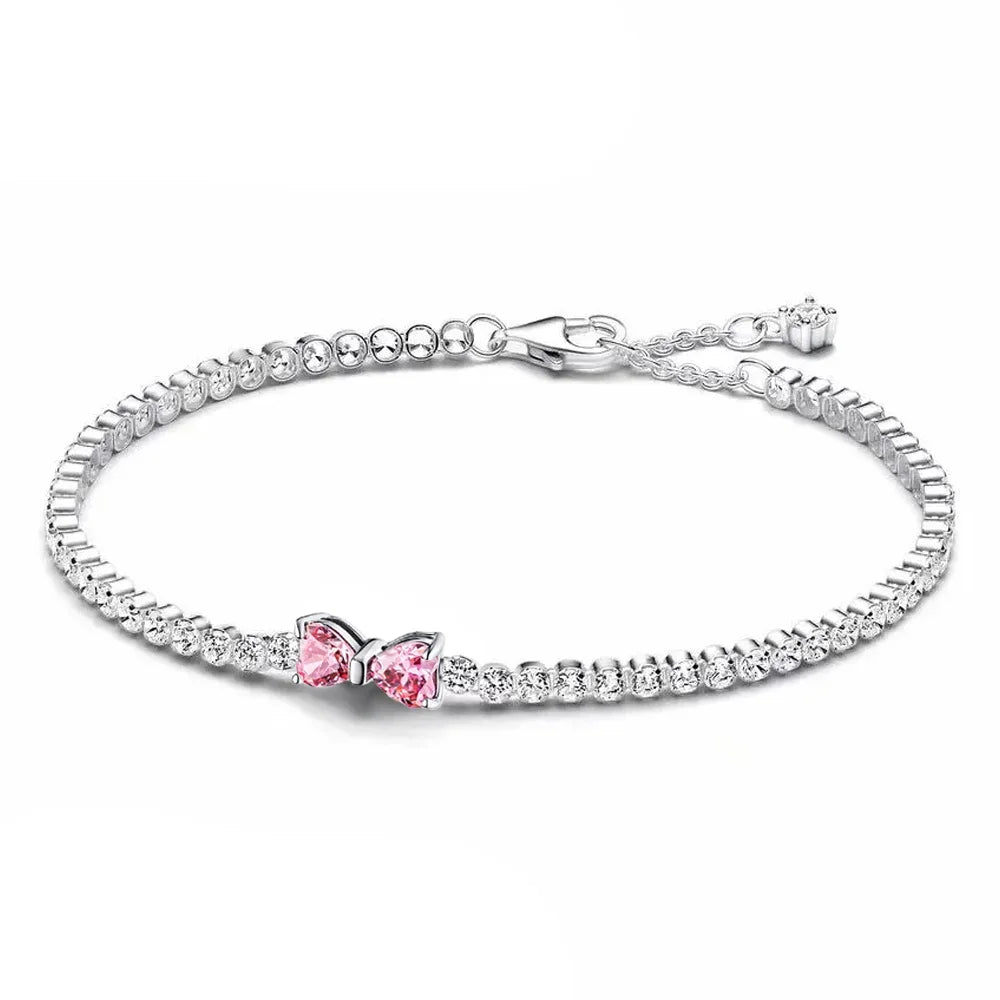 Pink Bow Bracelet